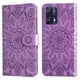 thumbnail image 5 of Funda tipo cartera FOXDOCK para Realme 9 Pro , diseño girasol en relieve, cuero PU, cierre magnético, soporte y tarjetero, 5 of 5