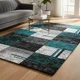 thumbnail image 1 of Alfombra Pasillera 3d Wm 60x180 Cm Decorativa 1.8 M 60 Cm Cuadradro Verde Con Negr, 1 of 3