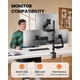 thumbnail image 2 of Soporte para monitor triple ErGear 13‑32" 9 kg por brazo, 2 of 7