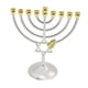 thumbnail image 3 of Metal Hanukkah Candleholder Candelabros Party 9 Branch Menorah Candlestick, 3 of 5