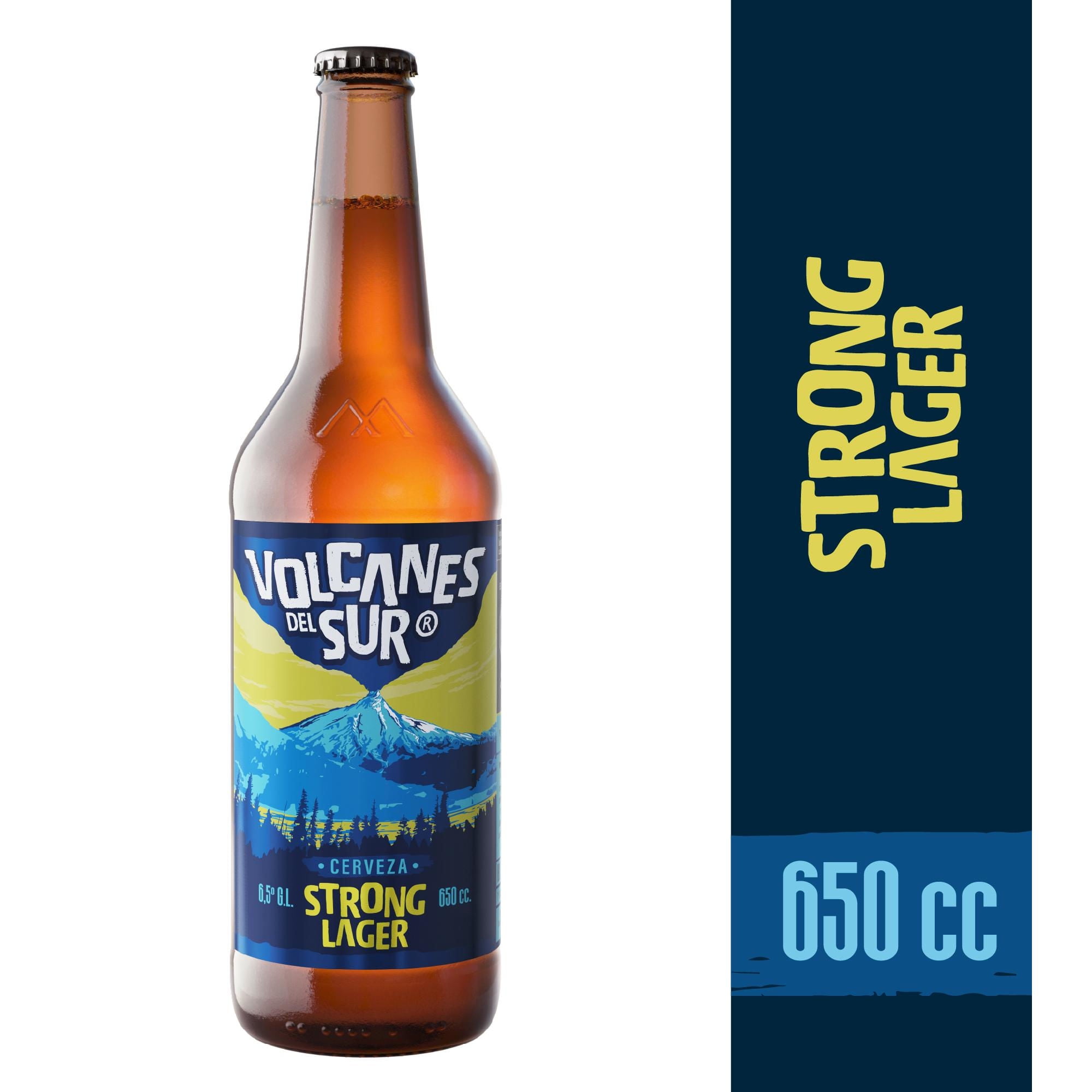 Cerveza Lager Strong 6.5º Botella 650 ml Volcanes del Sur