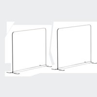 Magideal - Separadores De Armario De 2 Uds, Organizador Divisor Acrílico Transparente, Separadores De Estantería Ajustables Verticales Multiusos Para Estanterías