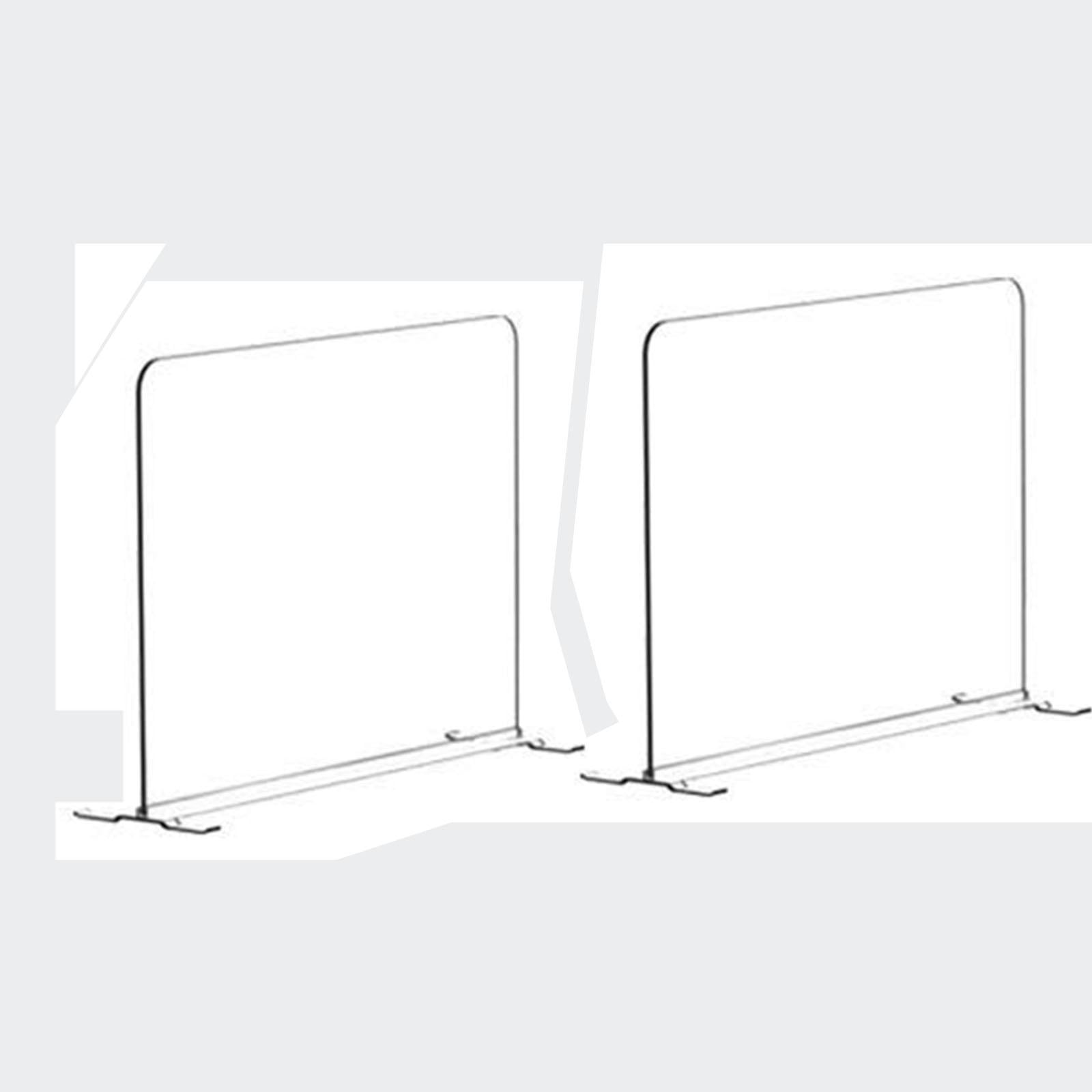 Magideal - Separadores De Armario De 2 Uds, Organizador Divisor Acrílico Transparente, Separadores De Estantería Ajustables Verticales Multiusos Para Estanterías