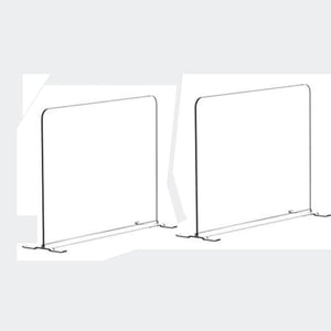 Magideal - Separadores De Armario De 2 Uds, Organizador Divisor Acrílico Transparente, Separadores De Estantería Ajustables Verticales Multiusos Para Estanterías
