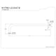 thumbnail image 2 of Brazo de ducha Kingston Brass K117A0 en forma de J, 43 cm, negro mate, 2 of 2