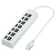 thumbnail image 1 of 1pc 4/7ports USB Connector For Computer Mouse Keyboard Memory Card Independent Switch Universal Hub, 1 of 3