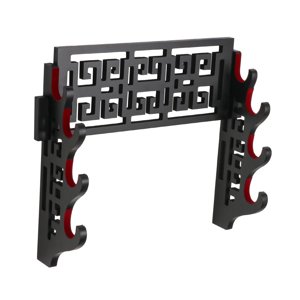 Magideal - Samurai Rack Accesorios De Madera Clásicos De 4 Niveles, Sin Hardware, Soporte Para , Soporte De Pared Para Colección De Espadas, Samurái , Estilo A