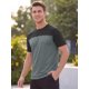 thumbnail image 4 of INSPIRE CHIC Camiseta de Hombre Raglán de Manga Corta para Verano, Camisetas de Gimnasio M Gris Oscuro, 4 of 5