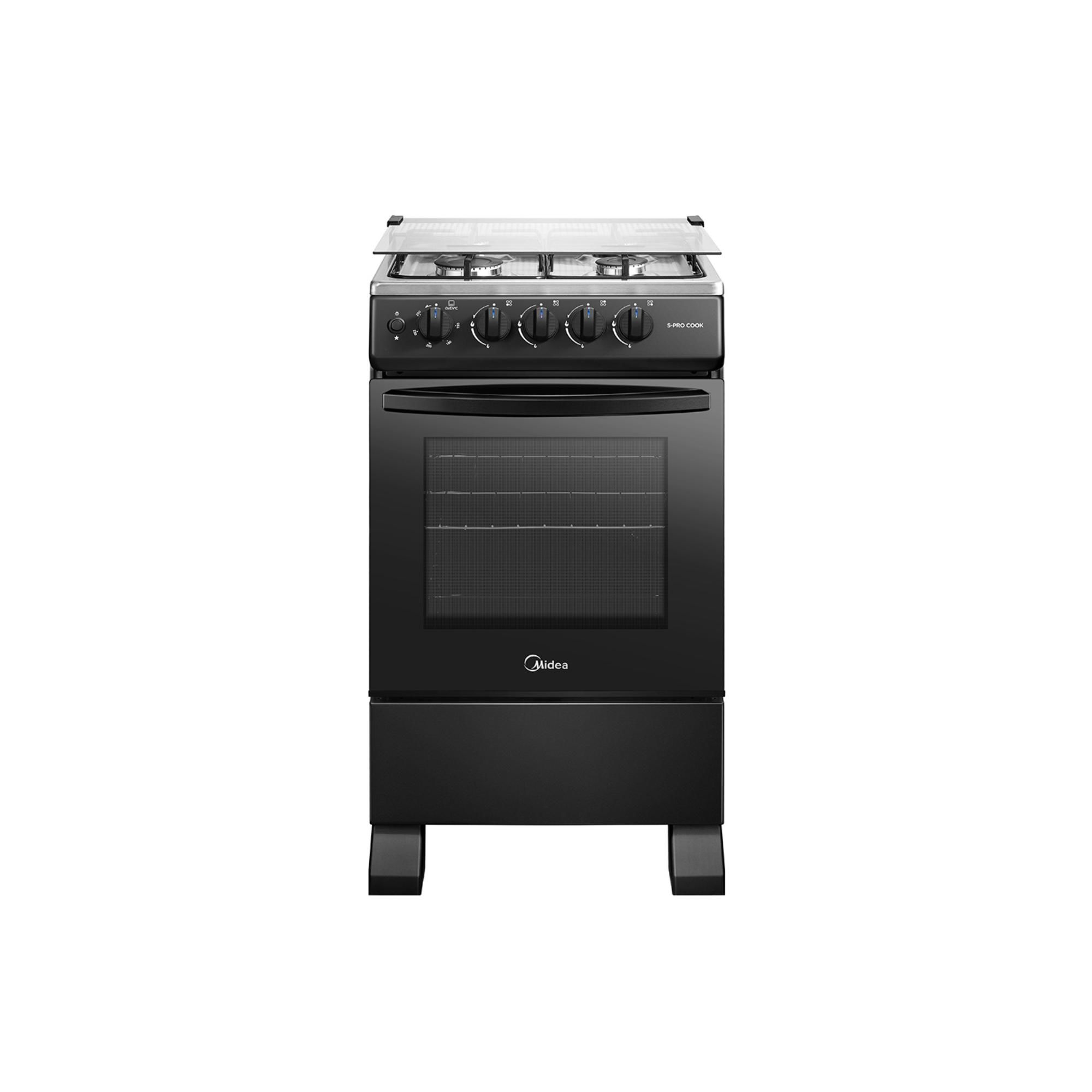 Cocina Gas Licuado Y Natural 4 Quemadores Mfo-mg20tcsslbk Midea