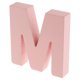 thumbnail image 3 of Números de la puerta de las letras flotantes de madera rosada Letra del alfabeto Dirección Hechizos M, 3 of 5