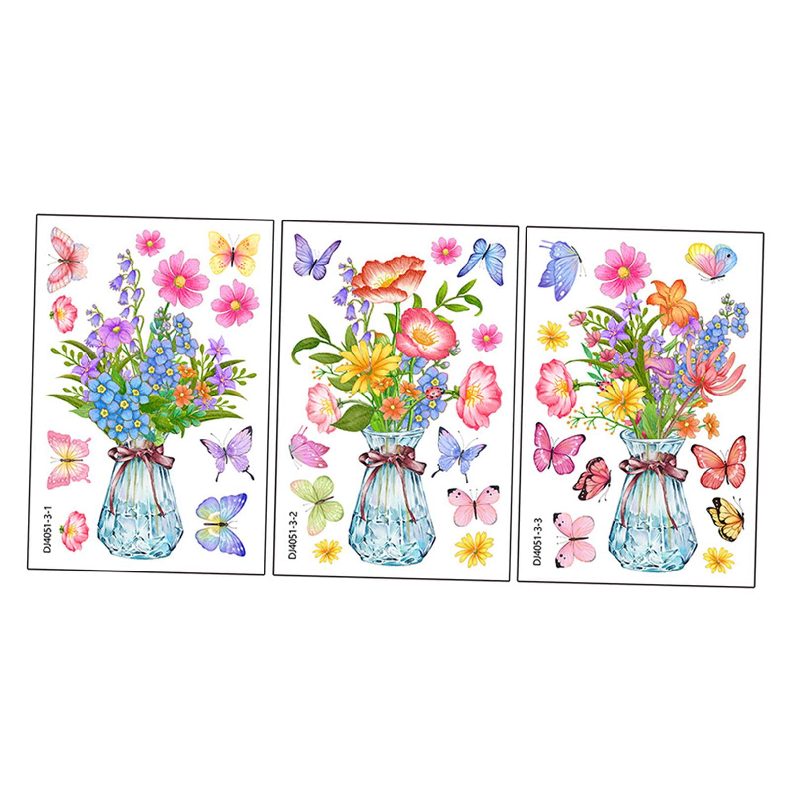 Bothyi - 3 Hojas De Pegatinas Para Ventana, Adhesivos Estáticos De Mariposa Para Sala De Estar, Hogar Y Oficina