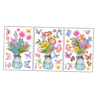 Bothyi - 3 Hojas De Pegatinas Para Ventana, Adhesivos Estáticos De Mariposa Para Sala De Estar, Hogar Y Oficina