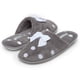 thumbnail image 2 of Zapatillas Laura Ashley de felpa gris con lunares para mujer, 2 of 5