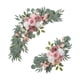 thumbnail image 5 of 2 piezas de flores de arco de boda, decoración de pasillo de boda, guirnalda de flores rústicas, flores artificiales para , fiesta, recepción, 5 of 5