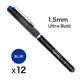 thumbnail image 2 of Pluma Rollerball Oto Fude Ball Bio 1.5 mm Azul - Pack de 12, 2 of 7