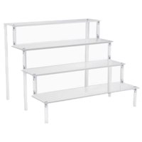 Magideal - Estante De Acrílico Multiusos De Varios Niveles Organizador De Almacenamiento De Maquillaje De Perfume Encimera Cupcakes Cosméticos Titular De , 4 A 4 Escalera