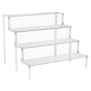 Magideal - Estante De Acrílico Multiusos De Varios Niveles Organizador De Almacenamiento De Maquillaje De Perfume Encimera Cupcakes Cosméticos Titular De , 4 A 4 Escalera