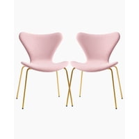 Habita2 Chile - Pack 2 Sillas Jlove Velvet Gold - Rosa