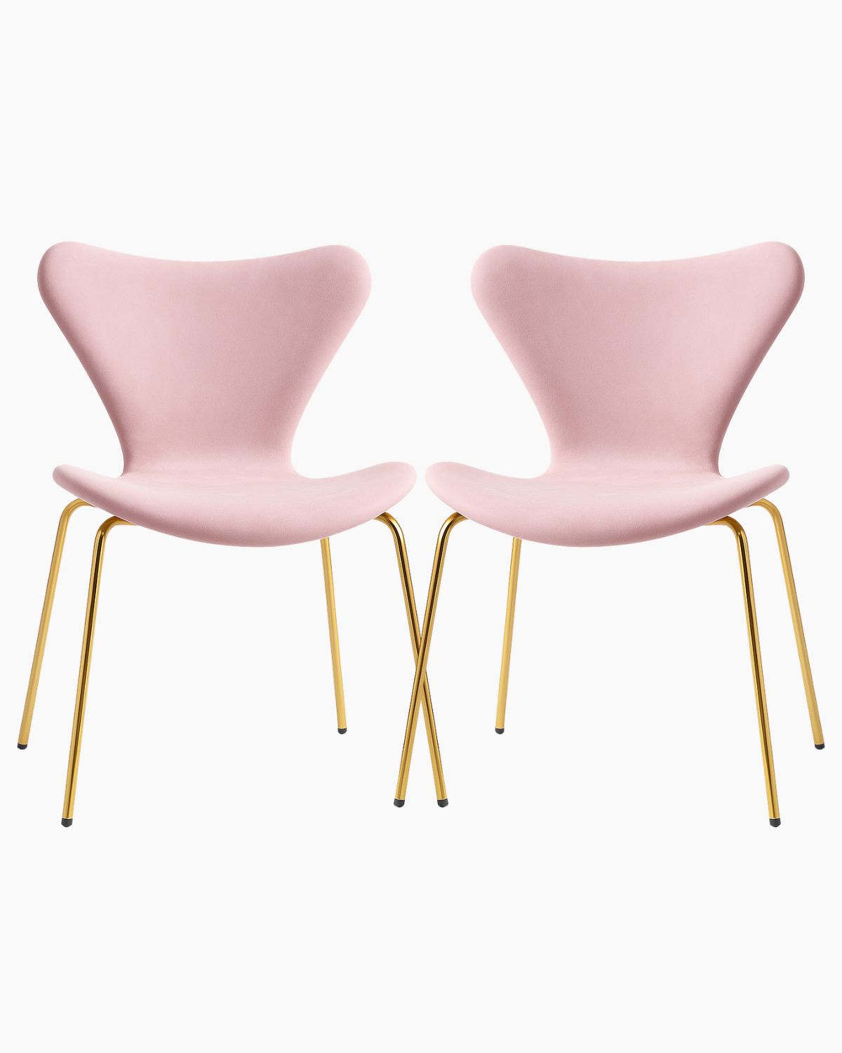 Habita2 Chile - Pack 2 Sillas Jlove Velvet Gold - Rosa
