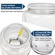 thumbnail image 5 of Tarro de almacenamiento de alimentos Daitouge, 12 cm, boca ancha, 12 L, bote de vidrio, 5 of 7