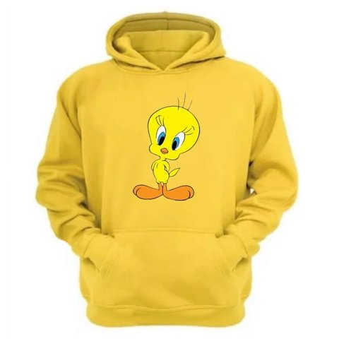 Genérico - Polerón Canguro Pajarito Amarillo Amarillo Talla S Unisex