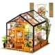 thumbnail image 1 of Kit de casa de muñecas en miniatura para bricolaje Rolife Green House con muebles, 1 of 6