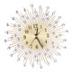 thumbnail image 3 of mudo silencioso sunburst decorativos redondos metal aluminio esfera reloj de pared oro, 3 of 3
