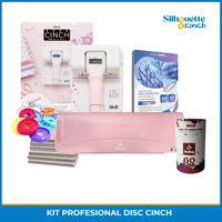 Hobypress - Kit Profesional Disc Cinch Encuadernación + Laminadora A3 Rosa