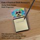 thumbnail image 2 of Dispensador Recargable Con Soporte Para Notas Adhesivas Schnauzer Hippie Dawg, 2 of 7