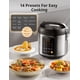 thumbnail image 2 of Hervidor de arroz COMFEE', acero inoxidable, 5,3 L, 14 en 1, color marrón, 20 tazas, 2 of 7