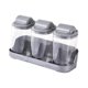 thumbnail image 1 of Tarro Agitador De Especias Para Almacenar Condimentos Dispensadores Contenedor De Almacenamiento Para 3 Gris, 1 of 3