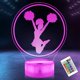 thumbnail image 1 of Lámpara 3D OkiyiD Cheerleader RGB con control remoto y temporizador, 1 of 7