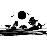 Rienda Libre Graphics - Decomural Dinosaur Landscape Scene Ws-50408