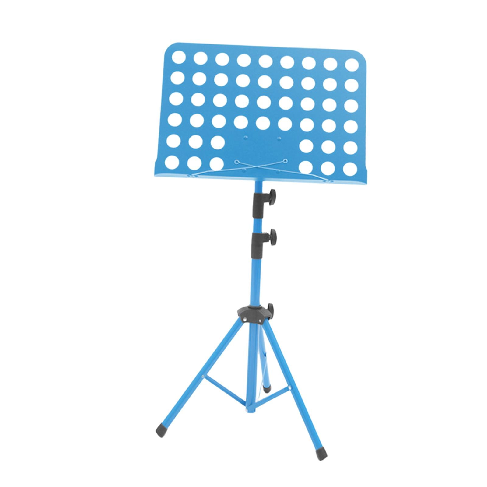 Bothyi - Atril Plegable Escalable Para Música, Ideal Para Principiantes, Guitarra, Ukelele, Violín, Color Azul