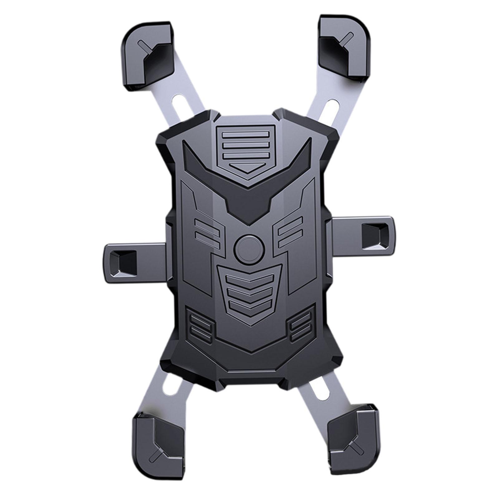 Magideal - Soporte Para Teléfono De Motocicleta Soporte Para Teléfono De Bicicleta Soporte Para Teléfono De Bicicleta Soporte Antivibración Para Teléfonos Inteli Negro