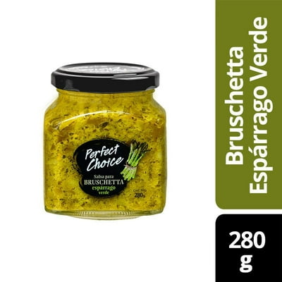 Salsa Dip Bruschetta Espárrago Verde Frasco 280 G Perfect Choice