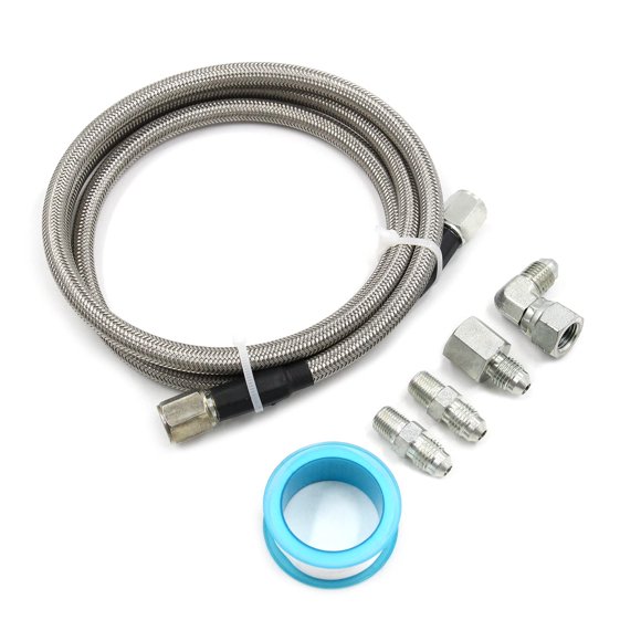 Kit de Línea de Alimentación Turbo Line WnSEu 91 cm Acero/Teflón 4 AN