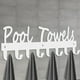thumbnail image 1 of 1pc Pool Towel Hooks, Bathroom Wall Mount Towel Rack, Towel Holder. Carbon Steel Hanger Organizer, Indoor Outdoor For Robe, Towel, Coat, Swimsuit, Umbrella, Bag, Keys(Matte Black), 1 of 5