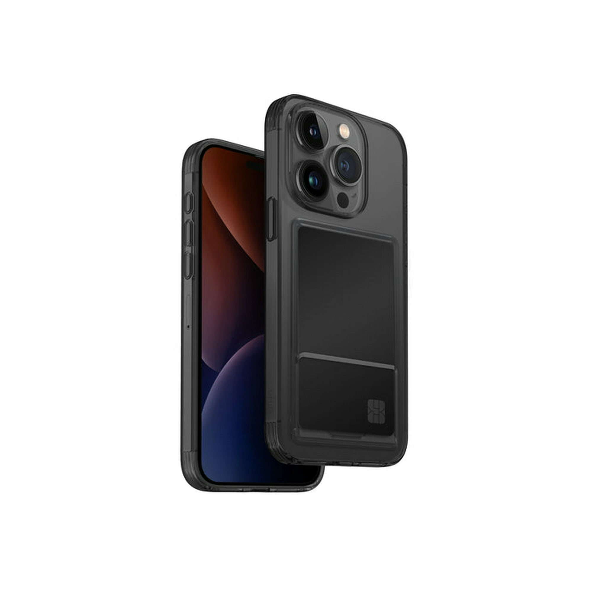 Uniq - Carcasa Air Fender Id Compatible Con Iphone 15 Pro - Negro