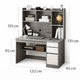 thumbnail image 3 of Escritorio Multifuncional Home Office 120×45 cm Gris Módulo Superior y Cajones, 3 of 6
