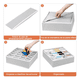 thumbnail image 4 of Organizador De Cajones Ropa Interior Blanco 16 Bolsillos 32x32x10cm, 4 of 7
