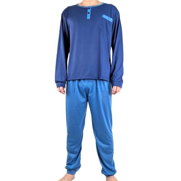 Pijama Hombre Manga Larga Verano 4021