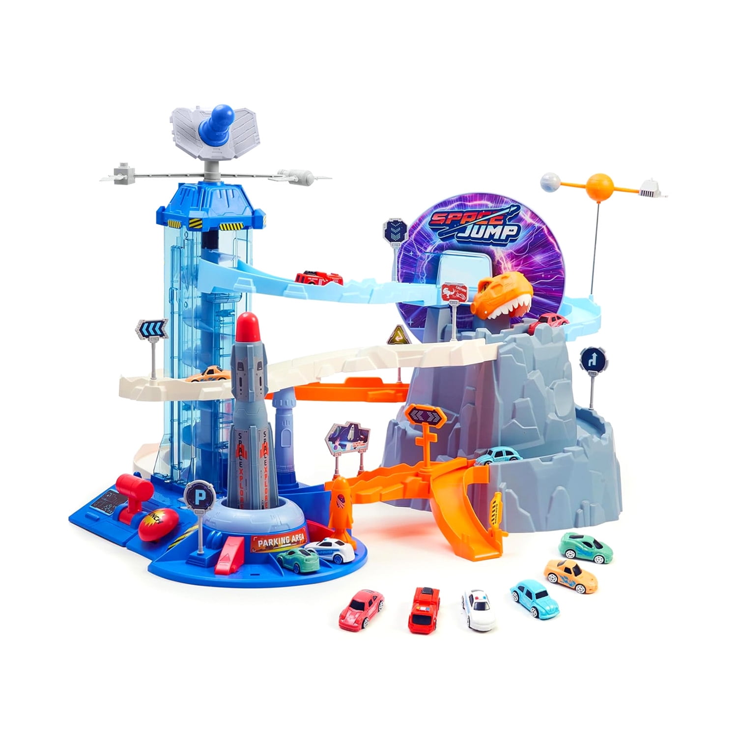 Mundo Online - Juguete Pista Eléctrica De Auto Espacial + Cohete