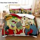 thumbnail image 1 of Popular anime: Brave Little Mouse Bedding Set Single Twin Full Queen King Size Bed Set Aldult Kid Kawaii Duvetcover SetsBed Sheets, 1 of 5