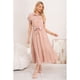 thumbnail image 3 of Maxi Vestido Largo Mujer Tela Tipo Jeans Con Mangas Premium 3373, 3 of 3