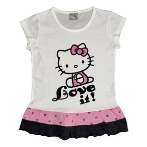Polera Niña Hello Kitty Beige 10