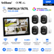 thumbnail image 5 of Kit NVR Srihome 4 camaras IPC056 Wifi + NVR NVS010 con pantalla 8CH, 5 of 5
