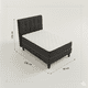 thumbnail image 2 of Cama 1 Plazas Completa | Base Europea + Colchón 25 cm + Respaldo Tapizado, 2 of 2
