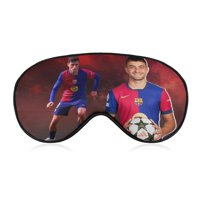 Desmarcar - Pedri Antifaz Para Dormir, Máscara De Ojos Para Dormir Con Correas Ajustables, Antifaz De Poliéster Opaco, Bloquea La Luz Para Reducir La Hinchazón Ocular, Regalo De Viaje