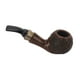 thumbnail image 4 of Pipa de madera de brezo para fumar tabaco con filtro de carbón de 9 mm, regalo artesanal (superficie dentada), 4 of 8
